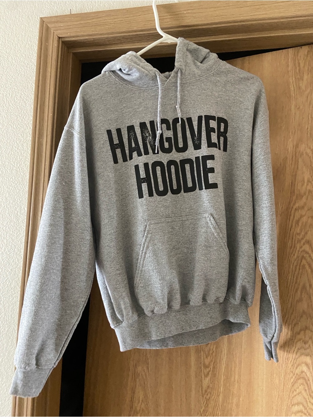 Gray 'Hangover Hoodie' Pullover Crewneck Sweatshirt